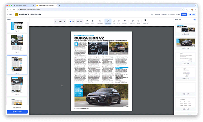 PDF Studio Editor Demo